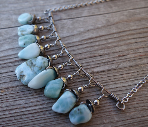 Nebeský Larimar (chirurgická ocel) — foto 6