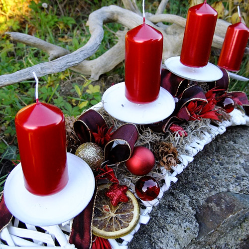 Adventní obouk v bordó — foto 6