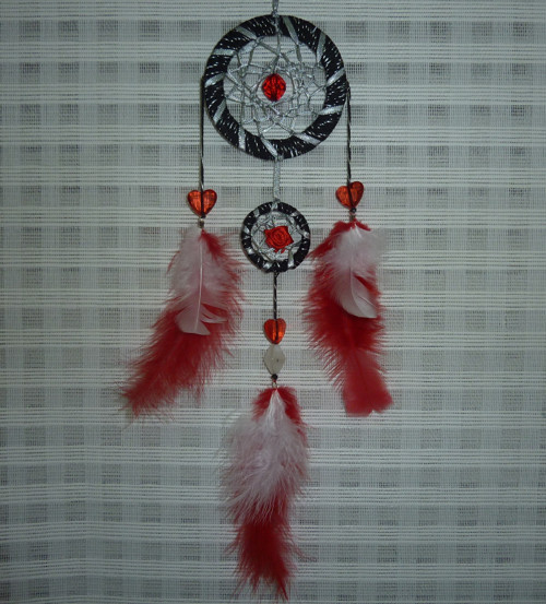 Lapač snů červený 30cm — foto 2