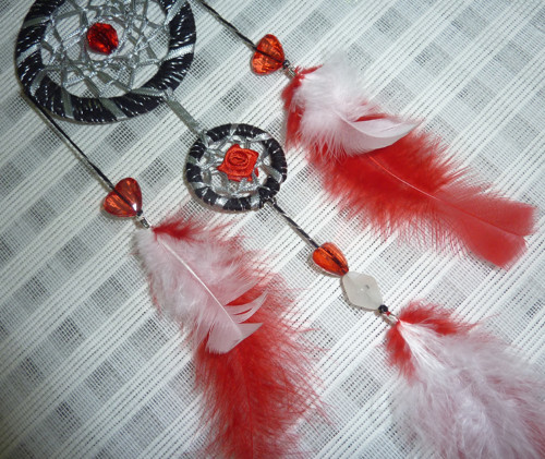 Lapač snů červený 30cm — foto 3
