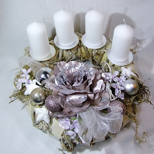 Adventní věnec " Luxus rose" II. — foto 3