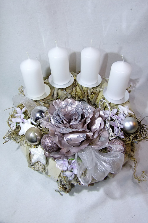 Adventní věnec " Luxus rose" II. — foto 4