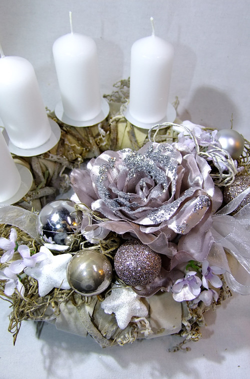 Adventní věnec " Luxus rose" II. — foto 5