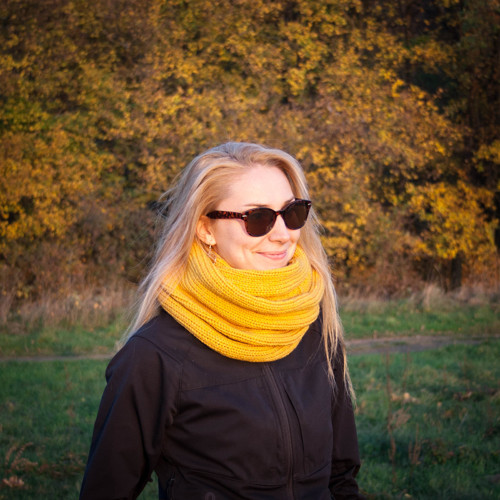 Horčicový set ... čiapka + nákrčník — foto 4