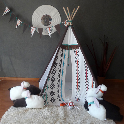 Teepee Indián 2 (stan,tyče,deka,vlaječky) — foto 2