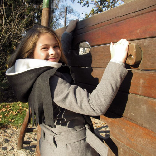 Šála s kapucí DÍVČÍ — foto 2