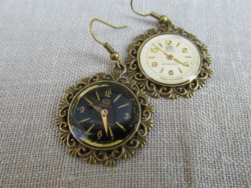 CIFERNÍKY..............steampunkové naušnice — foto 3