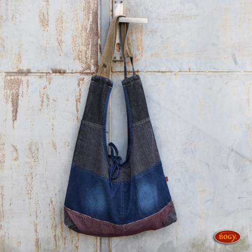 Velká taška, riflový kabelkovak šisovaný - 9001/5 — foto 3