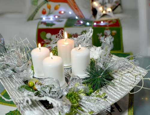 Moderní adventní svícen Sinea — foto 2