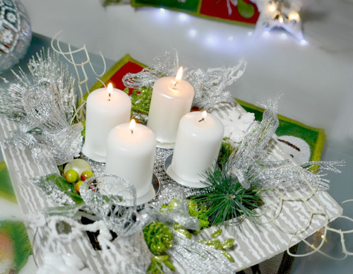 Moderní adventní svícen Sinea — foto 4