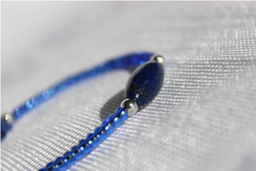 Náramek s minerálem- Lapis lazuli. — foto 3