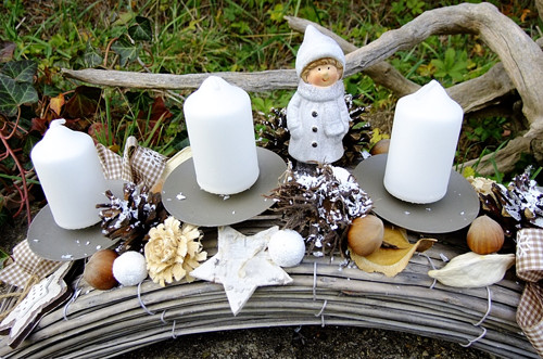 Adventní oblouk - Šedá v perleti II. — foto 5