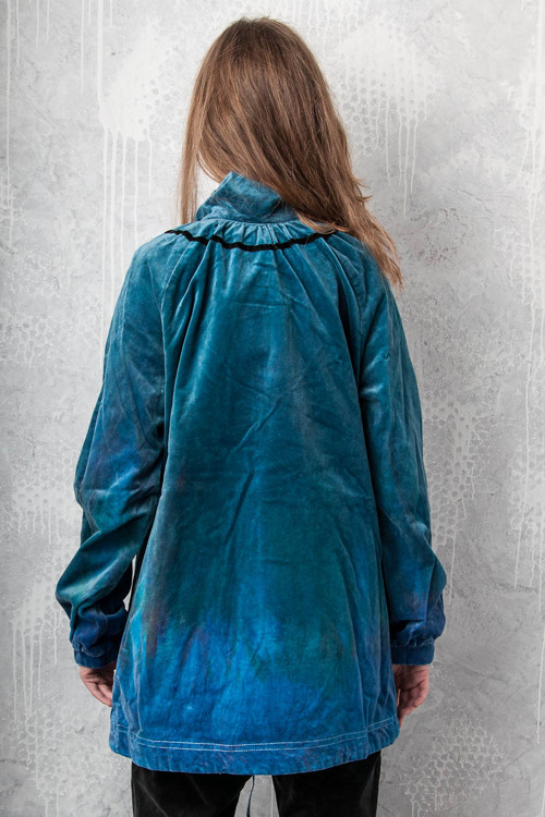 Sametová parka DO227 - vel. M *SLEVA* — foto 4