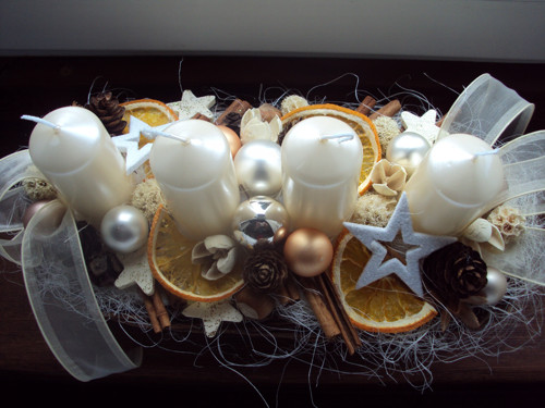 Adventní štola -champagne-sleva — foto 2