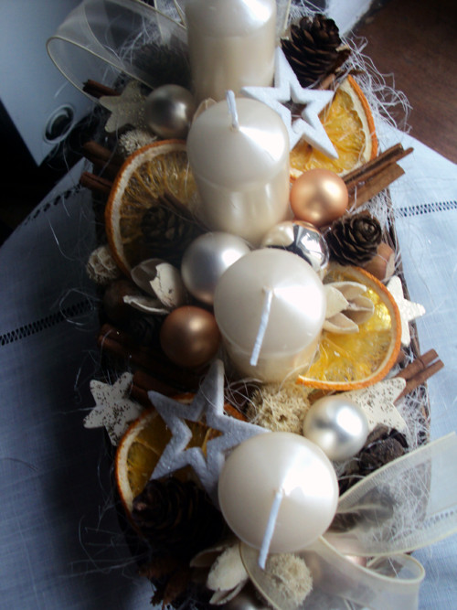 Adventní štola -champagne-sleva — foto 3