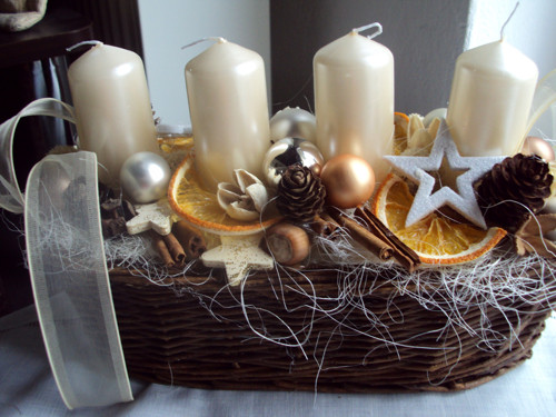Adventní štola -champagne-sleva — foto 4