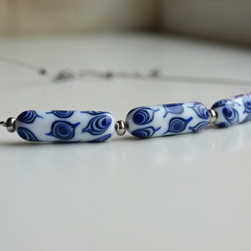 Náhrdelník Blue&White — foto 2