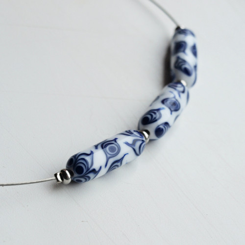 Náhrdelník Blue&White — foto 3