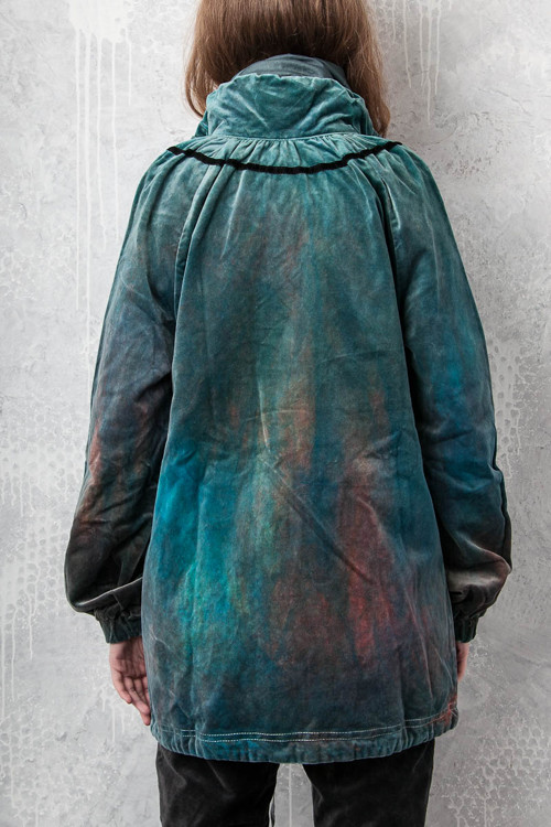 Sametová parka DO238 - vel. M *SLEVA* — foto 5