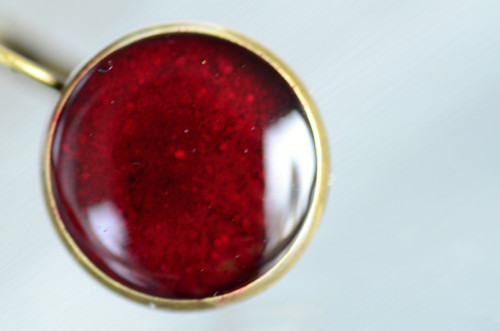 Náušnice pryskyřicové "Rouge" — foto 5