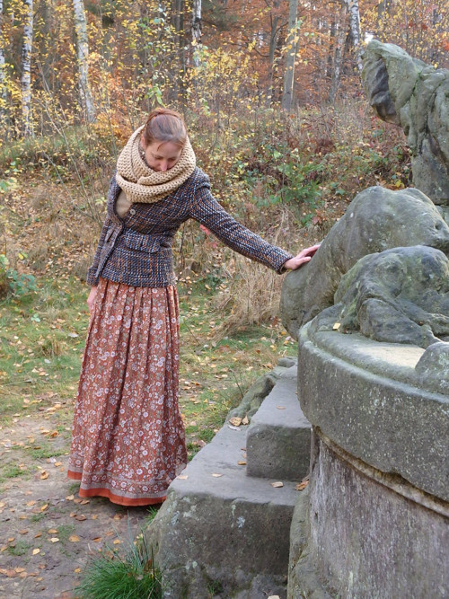 Nabíraná maxisukně — foto 5