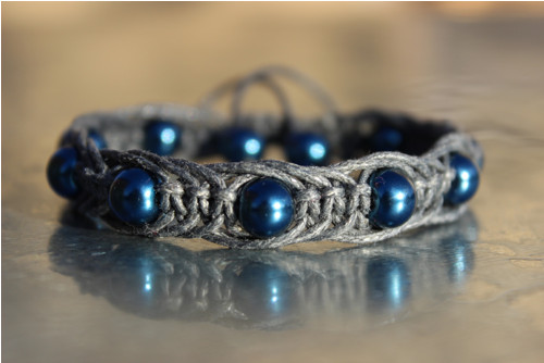 Náramek macramé/shamballa — foto 2