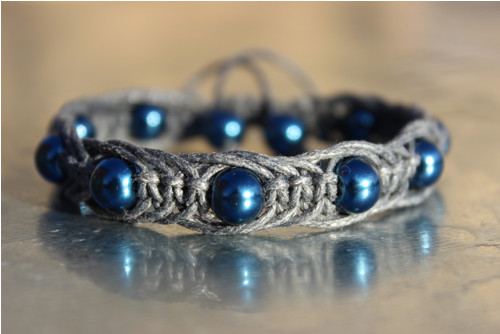 Náramek macramé/shamballa — foto 4