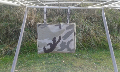 Taštička na kolíky - maskáčová — foto 3
