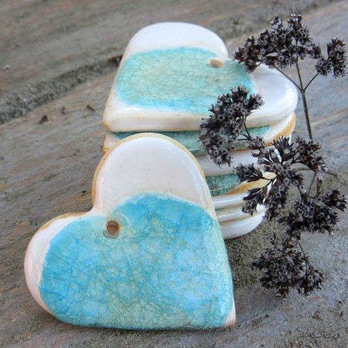 Keramická ozdoba - srdíčko — foto 2