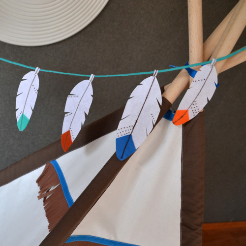 Teepee Indián 3 (stan,tyče,girlanda) — foto 2