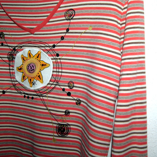 Pruhaté recy sluníčkové... vel. L-XL — foto 2