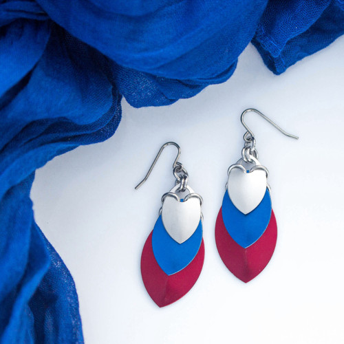 Krovky Tricolora - náušnice — foto 2