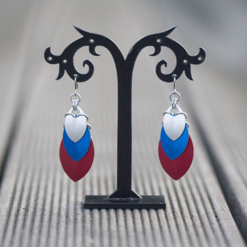 Krovky Tricolora - náušnice — foto 4
