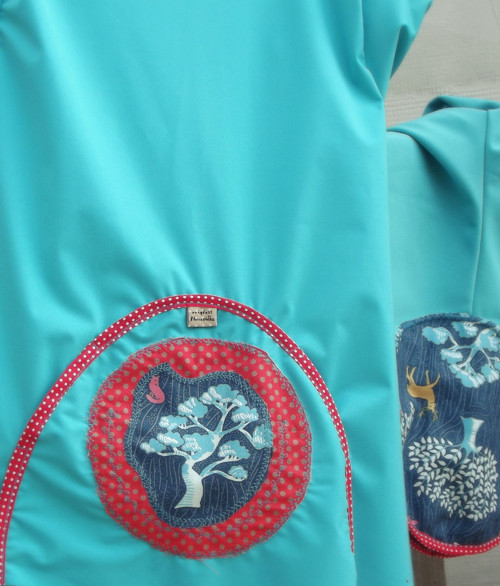 Lacláčky softshell "Magical forest blue"1-3r. — foto 5