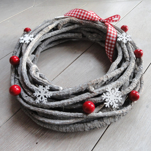 Věnec adventní..červenobílý — foto 2