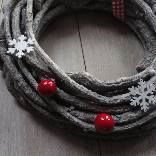 Věnec adventní..červenobílý — foto 3