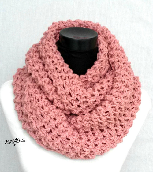 Háčkovaný nákrčník starorůžová — foto 2
