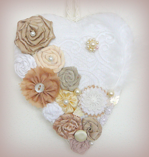 Velké srdíčko Shabby chic. — foto 2