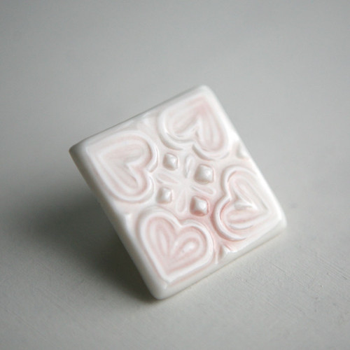 Alba Rosa (porcelánová brož) — foto 2
