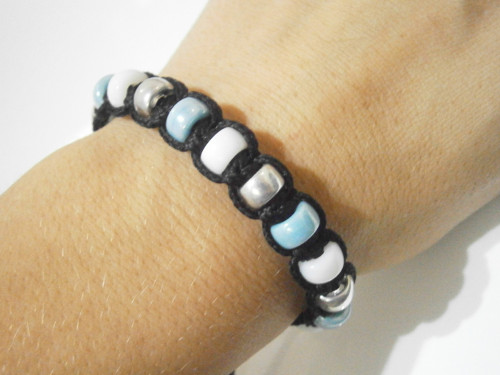 Náramek (shamballa/macramé) - Unisex — foto 5