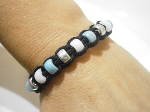 Náramek (shamballa/macramé) - Unisex — foto 6