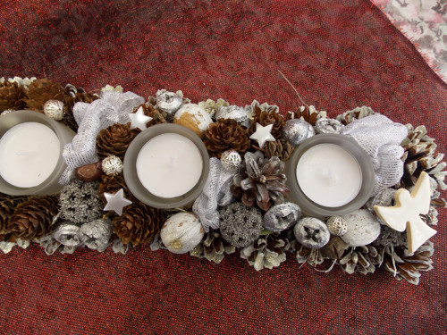 Sněhová adventní lišta s andílky — foto 3