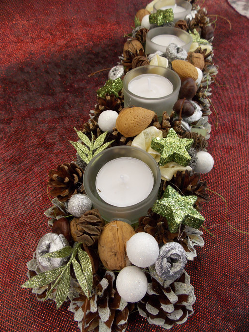 Zelenkavá adventní lišta — foto 2
