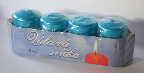 Adventní svíčky - tyrkysové — foto 3