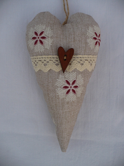 Vánoční srdíčko režné s vločkami — foto 4