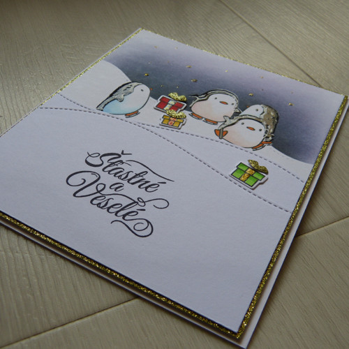 Vánoční přání - tučňáci — foto 2