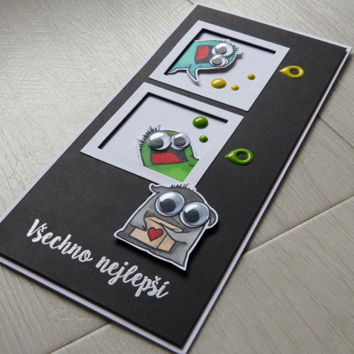 Přáníčko - monsters s hrkacíma očima — foto 2