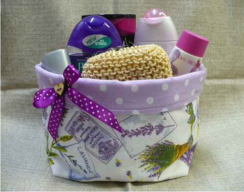 Látkový košíček ,, lavender" — foto 2