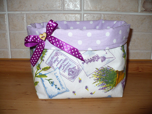 Látkový košíček ,, lavender" — foto 3