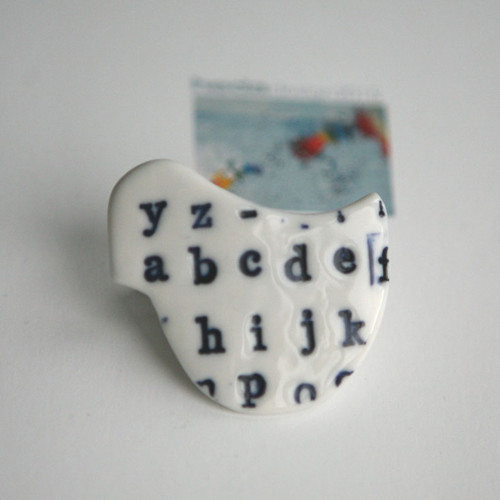 Messinger Blue (porcelánová brož) — foto 2